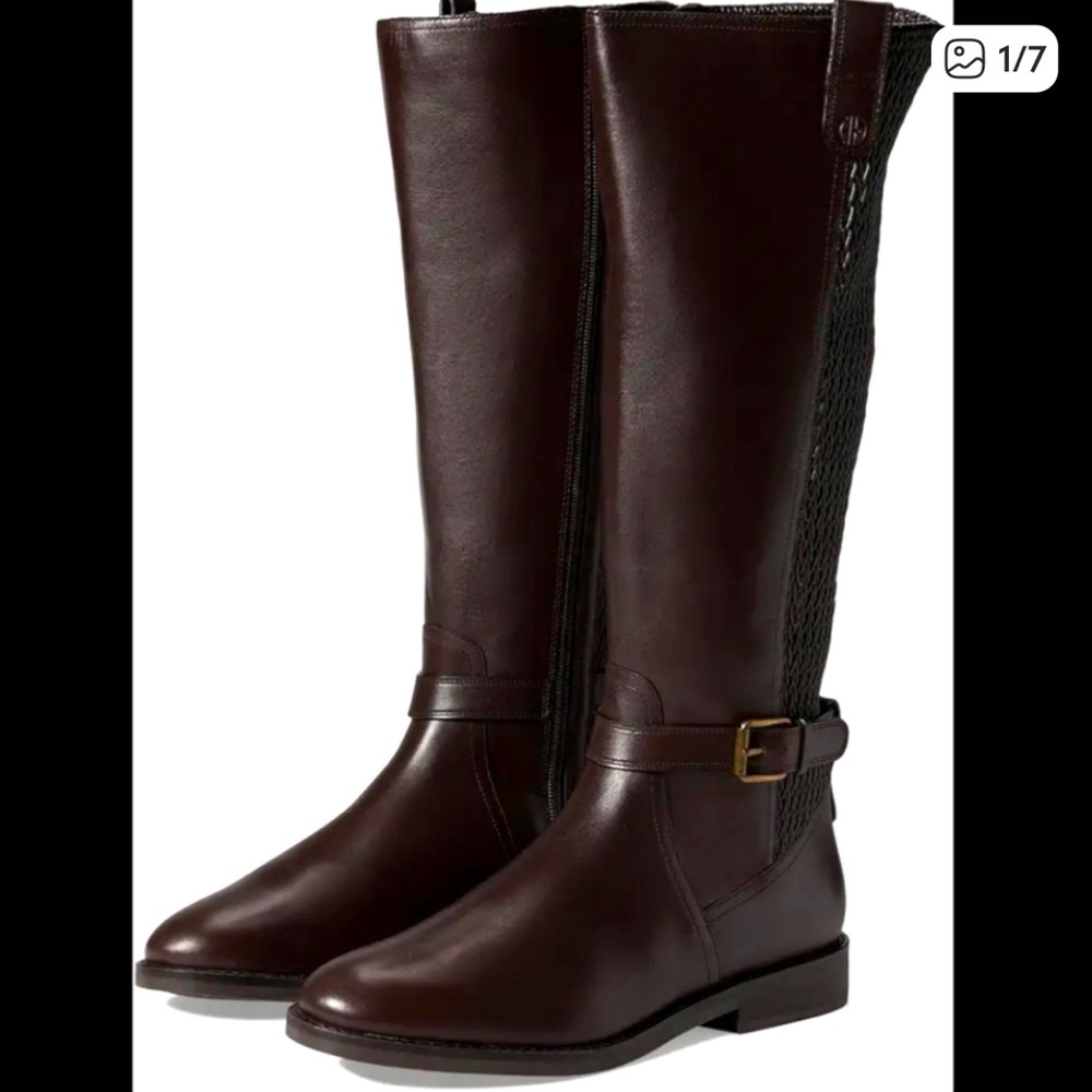WORN ONCE - COLE HAAN CHOCOLATE BROWN BOOTS